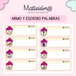 ARMO Y ESCRIBO PALABRAS