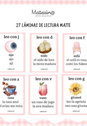 láminas lectura