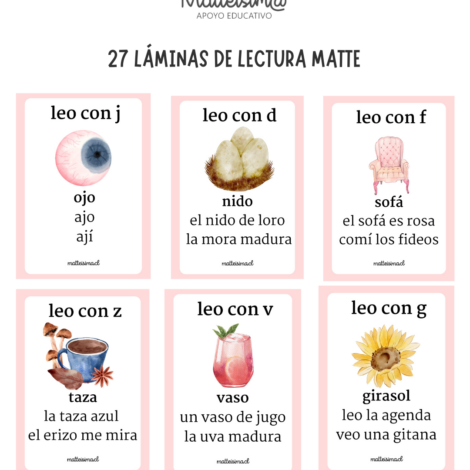 láminas lectura
